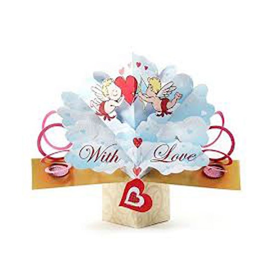 Valentine’s Day Pop Up Card - With Love - Gift Cards