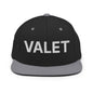 Two-tone Valet Uniform Work Embroidered Flat Brim Snapback Hat with stylish design