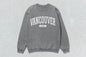 Gray Vancouver unisex heavy blend crewneck sweatshirt for casual comfort