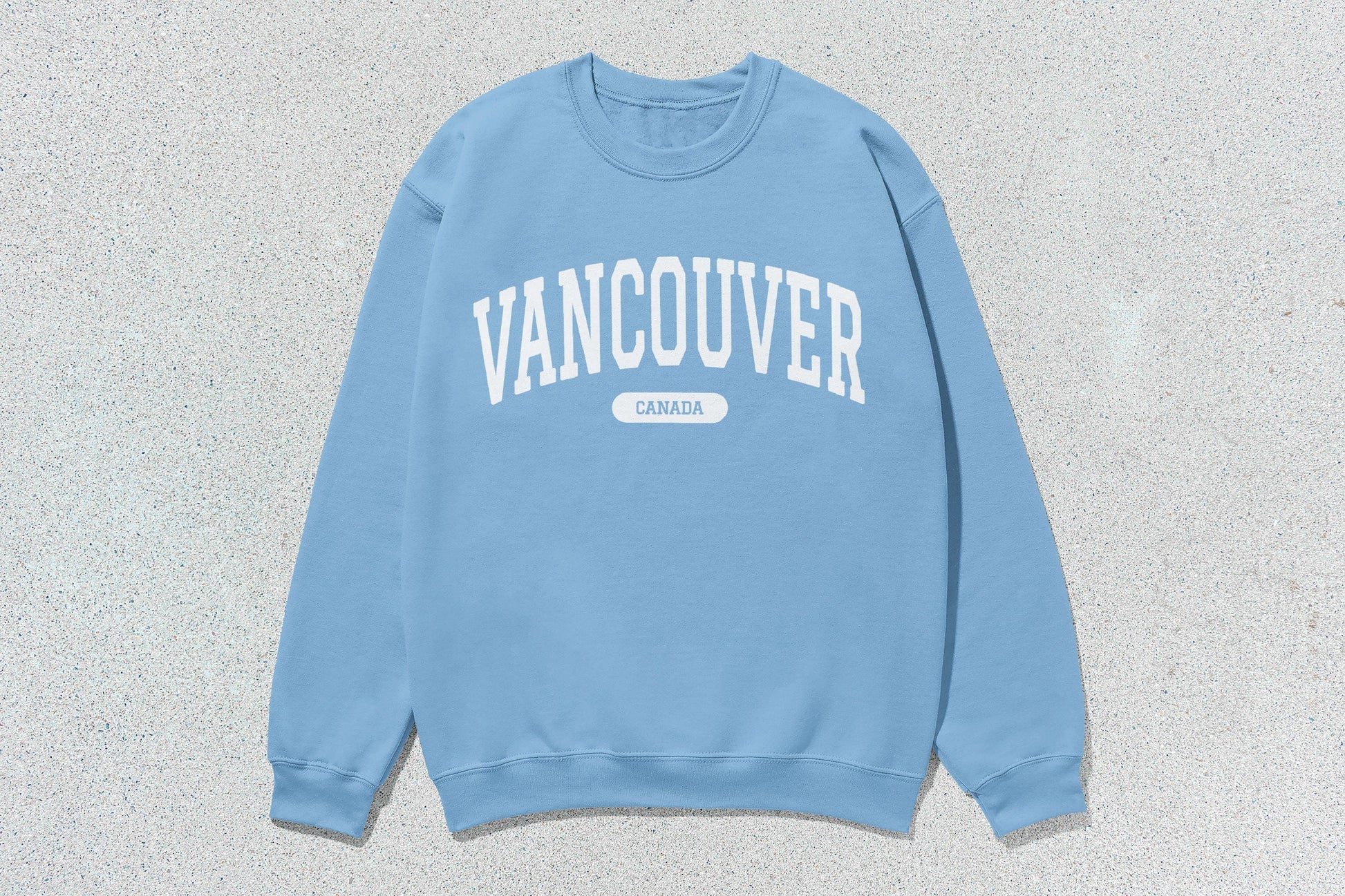 Light blue Vancouver unisex heavy blend crewneck sweatshirt for stylish comfort
