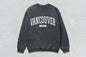 Gray Vancouver unisex heavy blend crewneck sweatshirt for a comfortable winter look