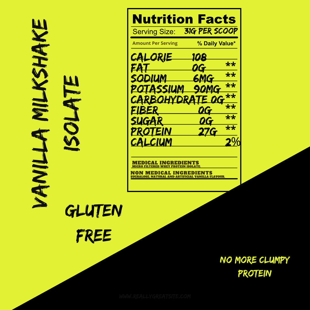 BulkBully Isolate Protein - Vanilla Milkshake