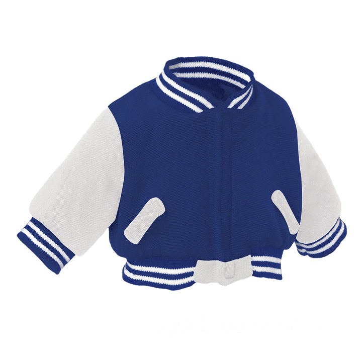 Varsity Letterman Jackets (for stuffed animals) - 90007 - Royal Blue with White sleeves - Embroider Buddy®