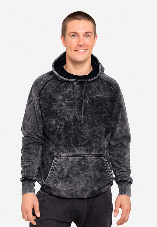 Vintage Raglan Hoodie - Cloud Black / XS - Hoodies