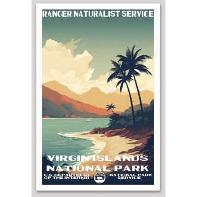 Virgin Islands National Park WPA Sticker Large - sticker