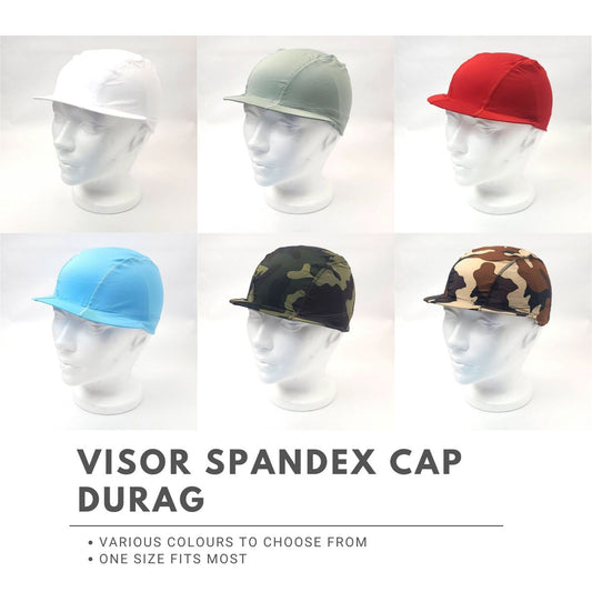 Visor Spandex Cap Multi-Coloured One Size - Durag