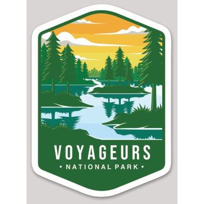 Voyageurs National Park Die Cut Sticker Large - sticker