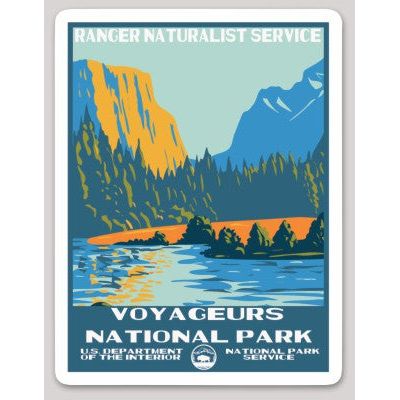 Voyageurs National Park WPA Sticker Large - sticker