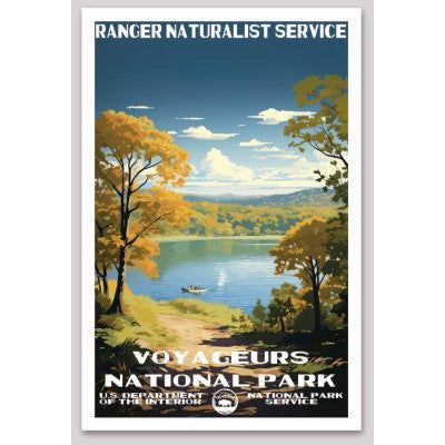 Voyageurs National Park WPA Sticker Large - sticker