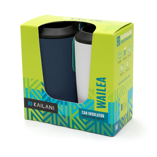 WAILEA Can Insulator Duo Pack - Sold as Six Packs of Duos (Total of 12 Insulators) - Drinkware