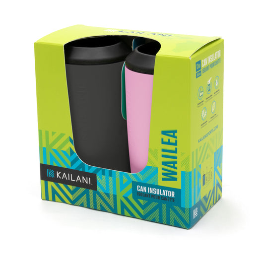 WAILEA Can Insulator Duo Pack - Sold as Six Packs of Duos (Total of 12 Insulators) - Drinkware