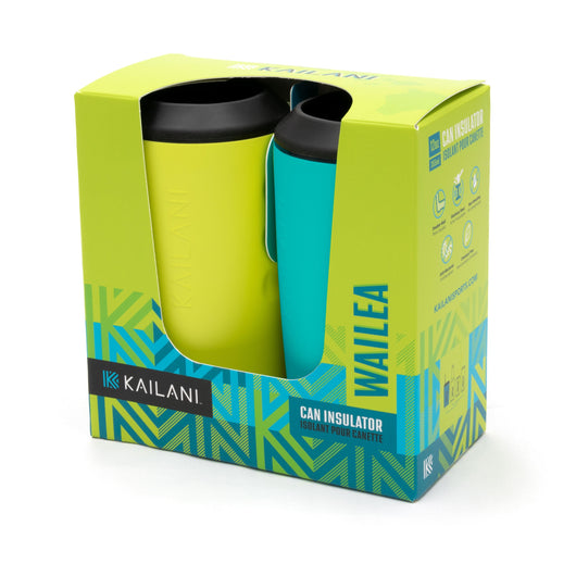 WAILEA Can Insulator Duo Pack - Sold as Six Packs of Duos (Total of 12 Insulators) - Drinkware