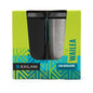 WAILEA Can Insulator Duo Pack - Sold as Six Packs of Duos (Total 12 Insulators) - Black/Steel - Drinkware