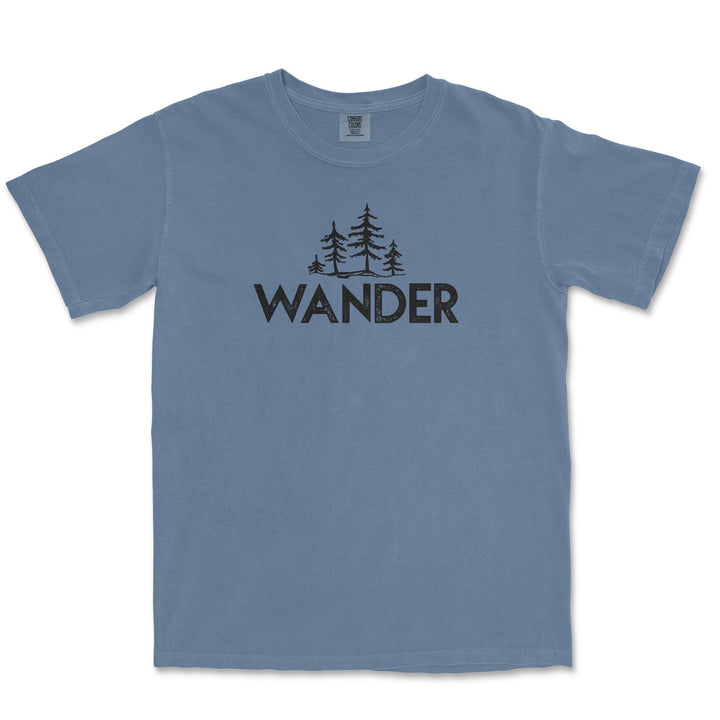 Wander Trees Comfort Colors T Shirt - S / Blue Jean - tshirt