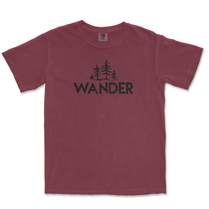 Wander Trees Comfort Colors T Shirt - S / Brick - tshirt