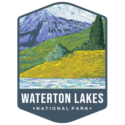 Waterton Lakes National Park Sticker Large - sticker