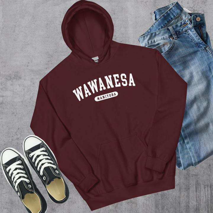 Wawanesa College Hoodie - Maroon / S