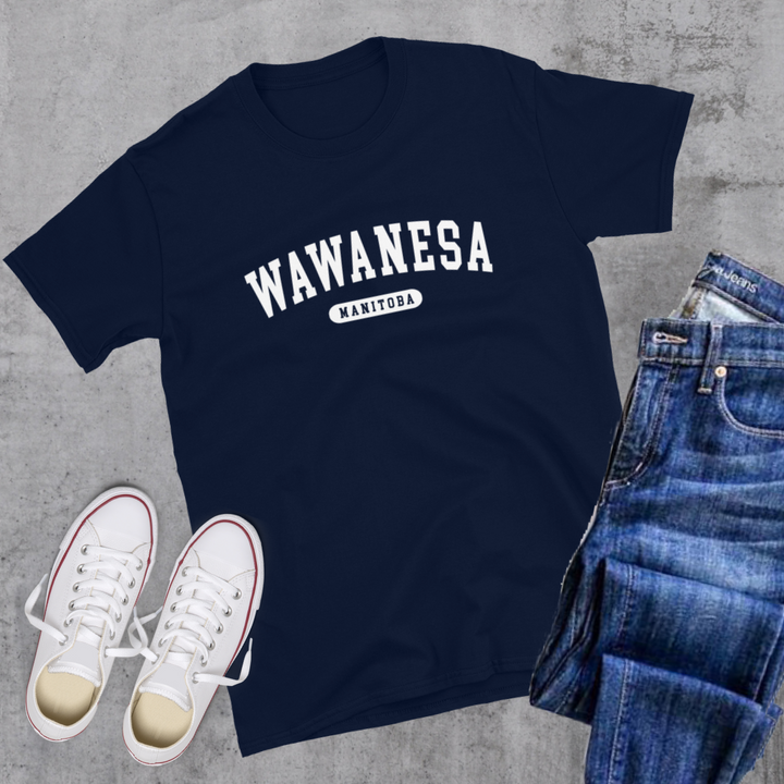 Wawanesa College Tee - Navy / S