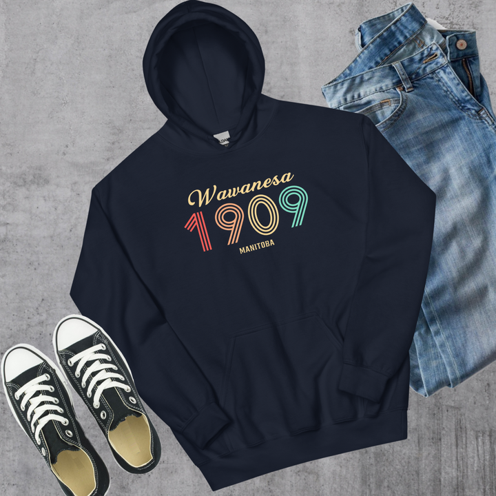 Wawanesa Vintage Hoodie - Navy / S