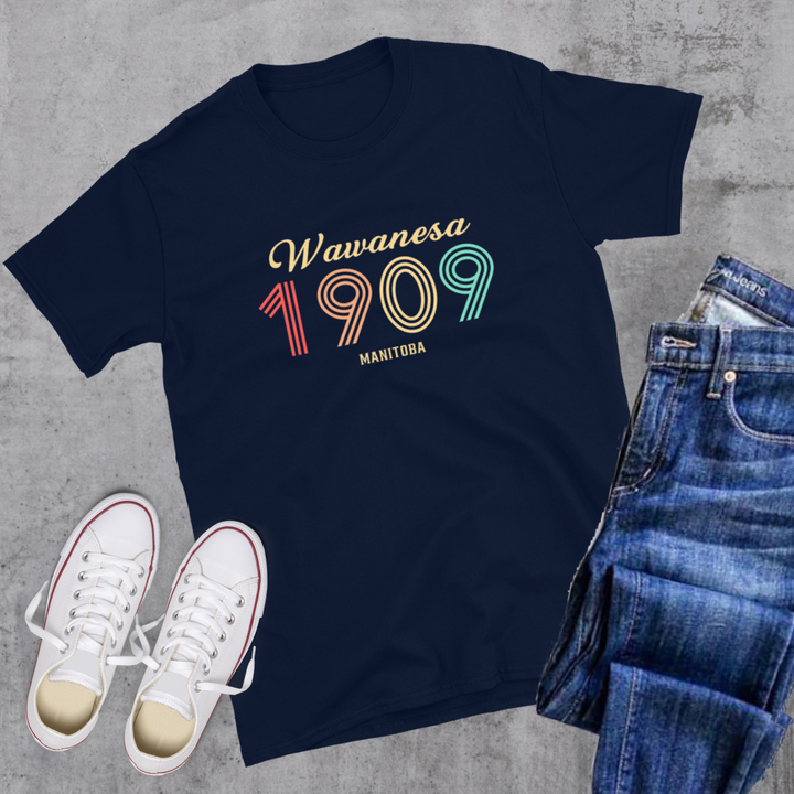 Wawanesa Vintage Tee - Navy / S