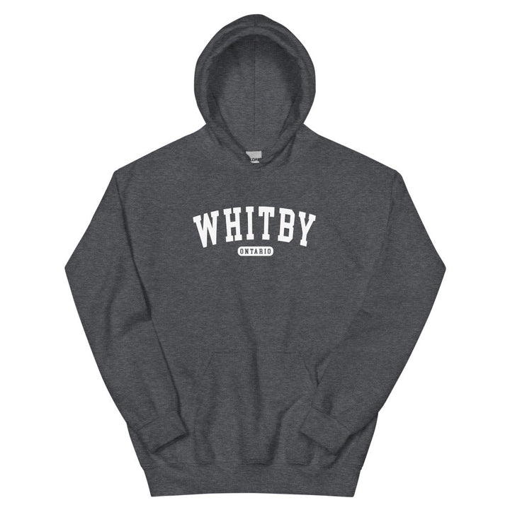 Whitby ON College Hoodie - Dark Heather / S