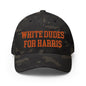 White Dudes for Harris Embroidered Stretch Fit Baseball Hat Orange Camo - Multicam Black / S/M