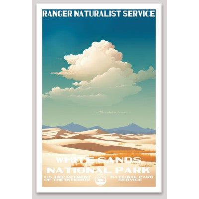 White Sands National Park WPA Sticker Large - sticker