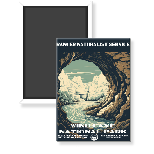 Wind Cave National Park WPA Magnet - magnet