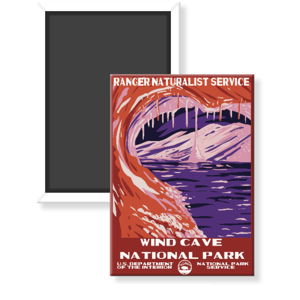 Wind Cave National Park WPA Magnet - magnet