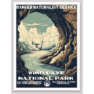 Wind Cave National Park WPA Sticker Large - sticker