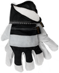 Black and white cowhide work gloves from Winter Lined Cowhide Work Gloves collection