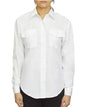 Womens aviation long sleeve: toronto live screen printing custom apparel available ca101 - White / M