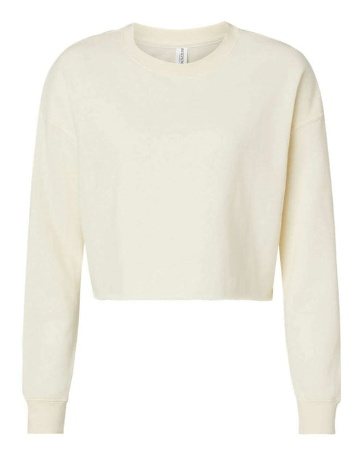 Women's Lightweight Crop Crewneck Sweatshirt AFX24CRP - Bone / XS - Sweatshirts & Hoodies