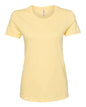 Yellow crew neck t-shirt from Women’s Ultimate T-Shirt made of cotton polyester blend