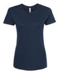 Women’s Ultimate T-Shirt in navy blue cotton polyester blend, ideal for custom apparel