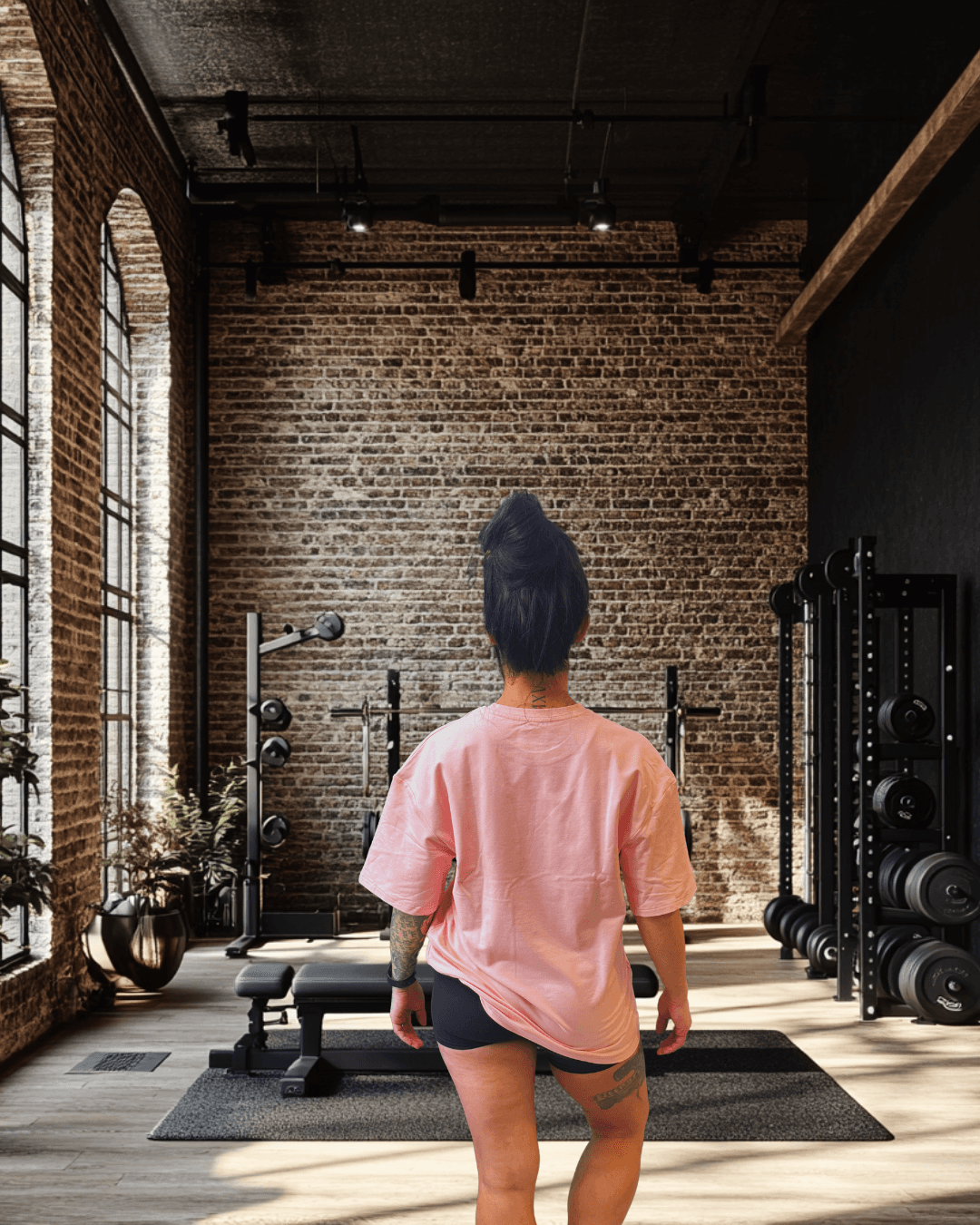 BulkBully G.O.A.L.S Collection - Women's Pink Oversized Tee