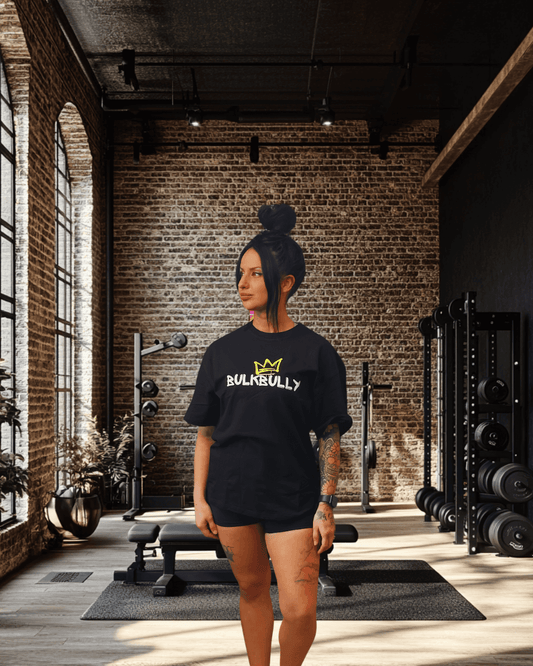 BulkBully G.O.A.L.S Collection - Women's Oversized Tee Black
