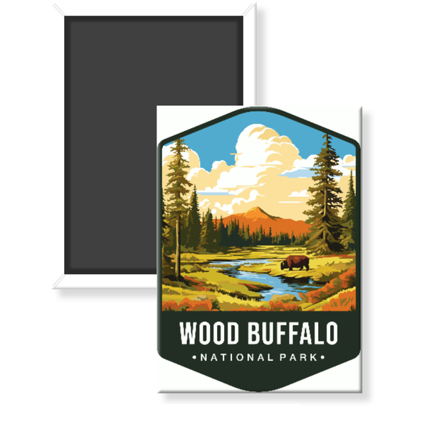 Wood Buffalo National Park Magnet - magnet