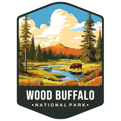 Wood Buffalo National Park Sticker Large - sticker