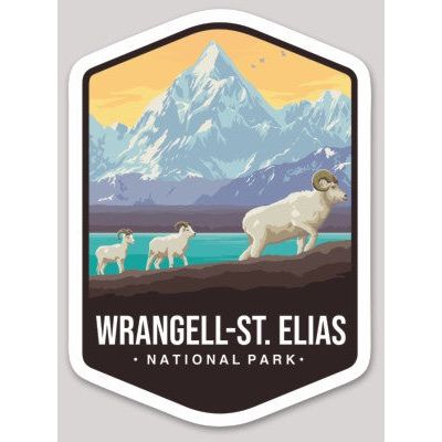 Wrangell-St. Elias National Park Die Cut Sticker Large - sticker