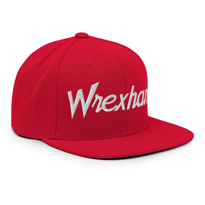 Wrexham Vintage Sports Script Bill Brim Snapback Hat