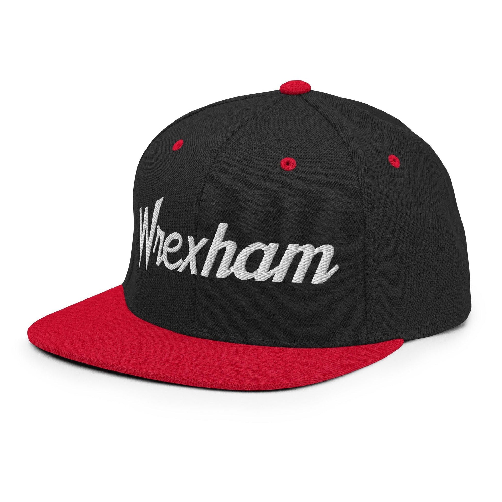 Wrexham Vintage Sports Script Bill Brim Snapback Hat