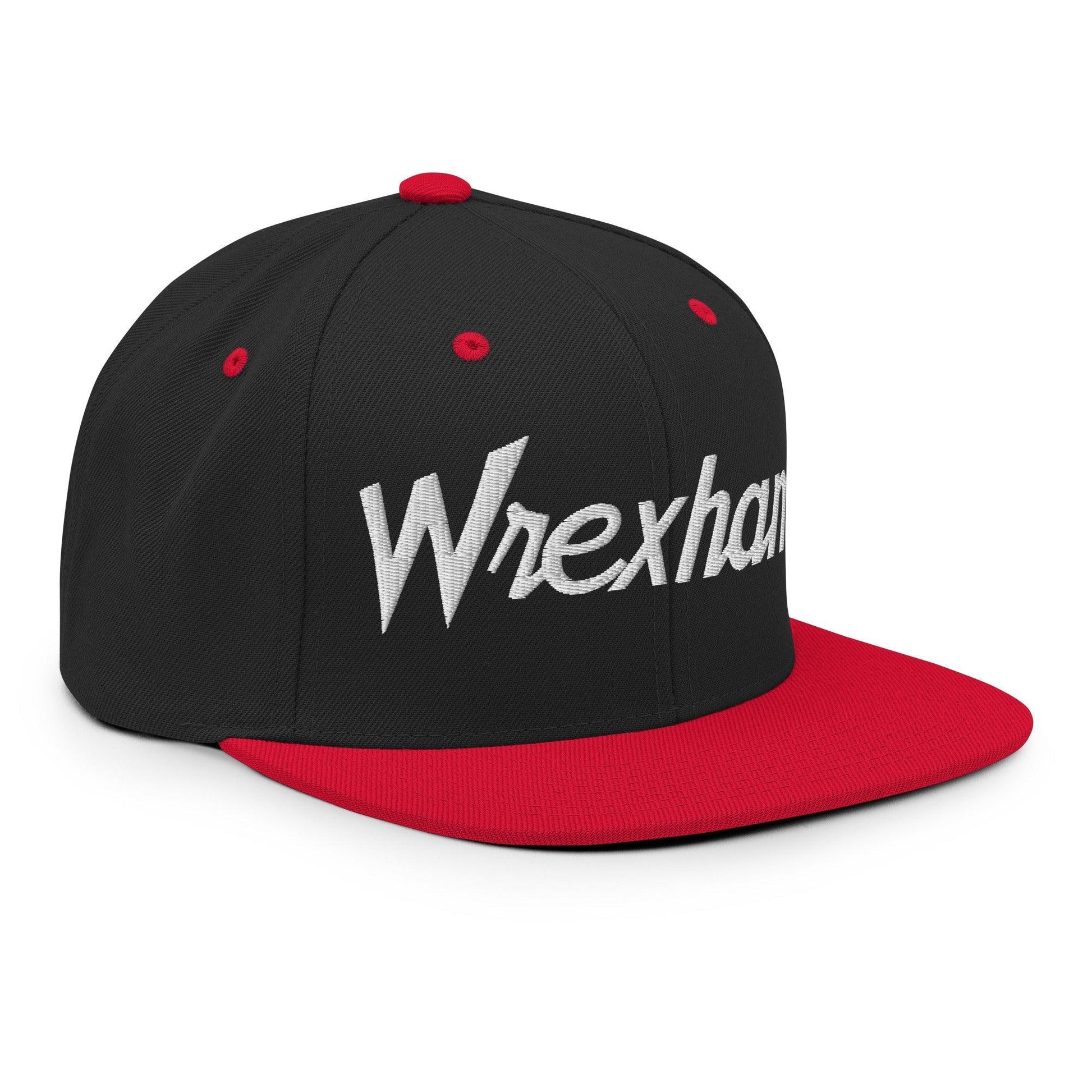 Wrexham Vintage Sports Script Bill Brim Snapback Hat