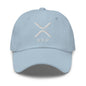 Light blue XRP Ripple Embroidered Dad Hat showcasing Ripple embroidered dad cap style