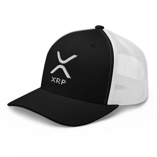 XRP Ripple Embroidered Mesh Trucker Hat
