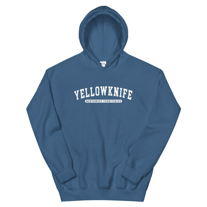 Yellowknife NWT College Hoodie - Indigo Blue / S