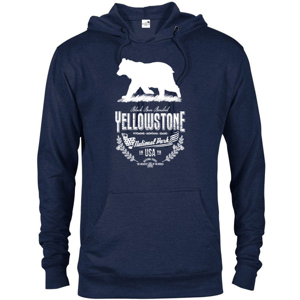 Yellowstone National Park Bear Hoodie - Navy / S - hoodie