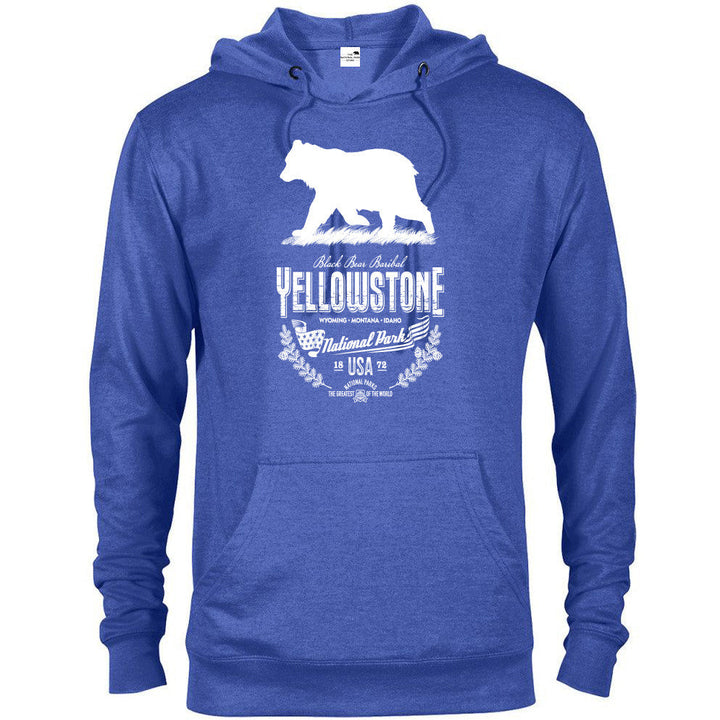 Yellowstone National Park Bear Hoodie - Royal Heather / S - hoodie