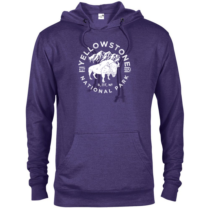 Yellowstone National Park Bison Hoodie - hoodie