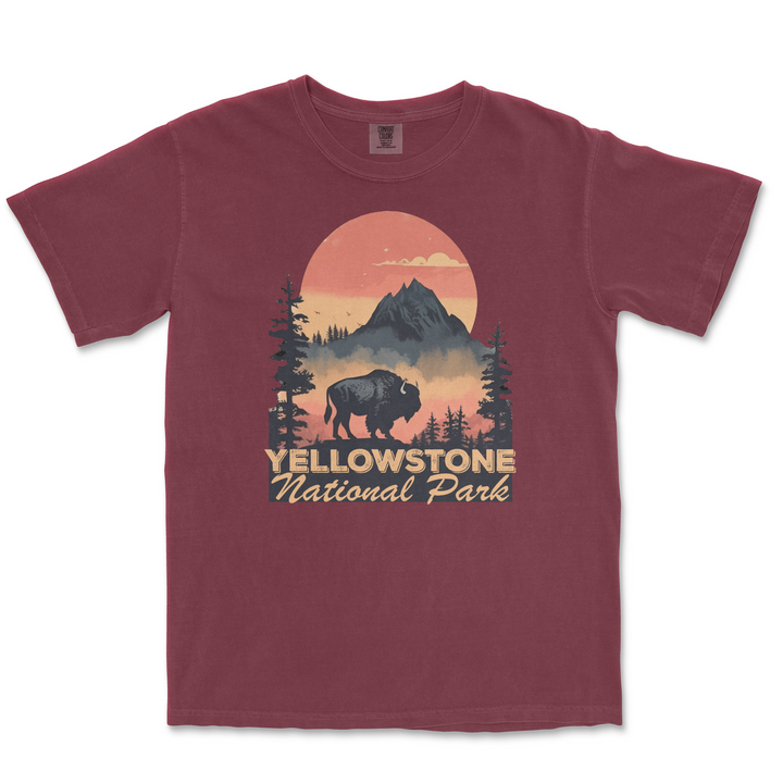 Yellowstone National Park Comfort Colors T Shirt - S / Brick - tshirt